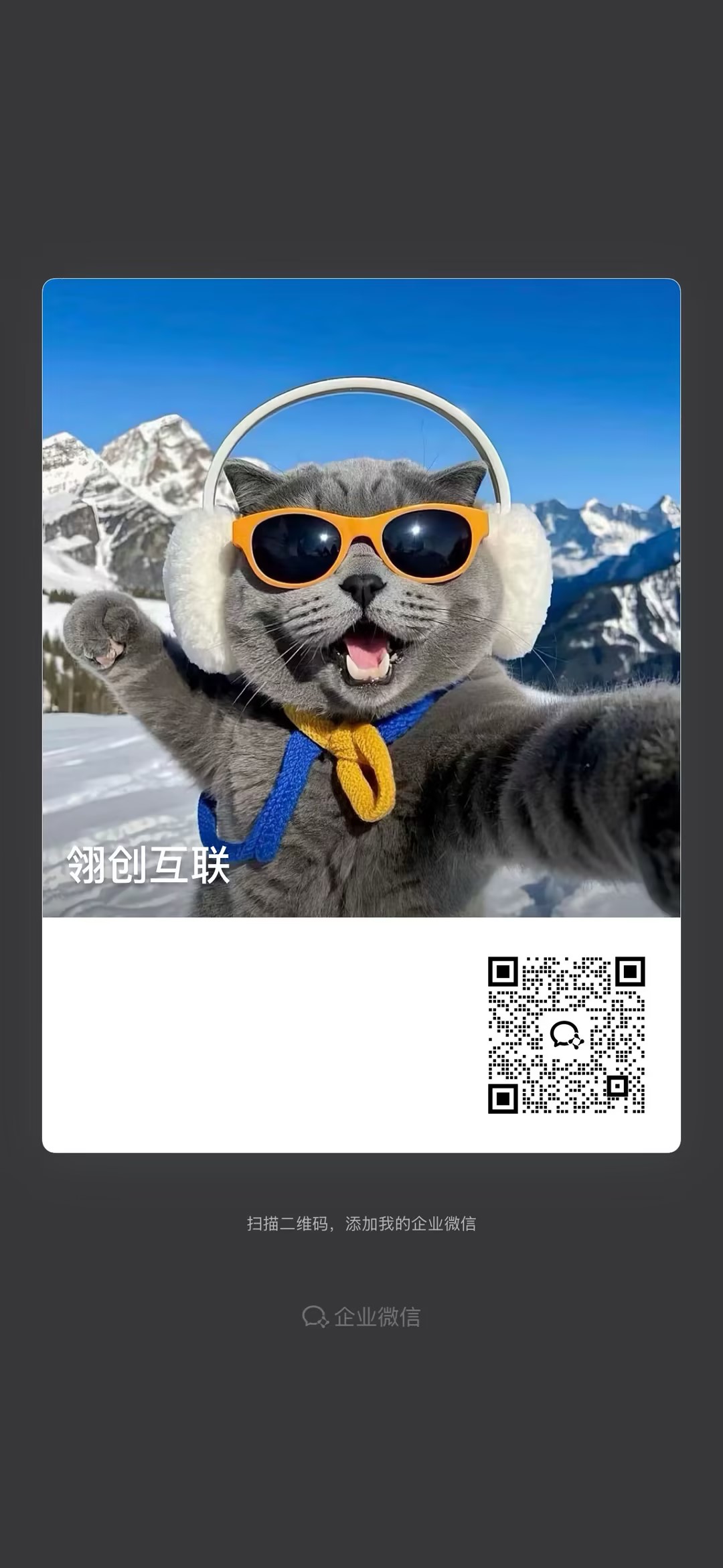 扫一扫加微信-翎创互联资源网
